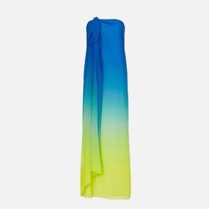 Lauren Ralph Lauren Ombré Print Chiffon Maxi Dress